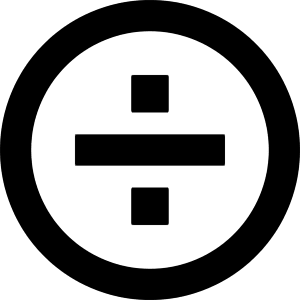 Division Circle Icon from Sharp Remix - Free Set