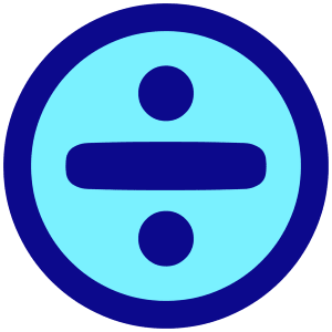 Division Circle Icon from Plump Pop - Free Set