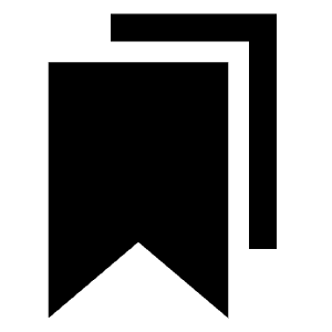 Double Bookmark Icon from Sharp Solid - Free Set