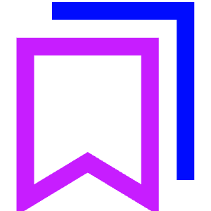 Double Bookmark Icon from Sharp Neon - Free Set