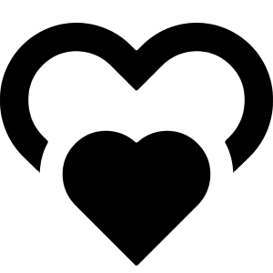 Double Heart Icon from Sharp Remix - Free Set