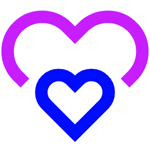 Double Heart Icon from Sharp Neon - Free Set