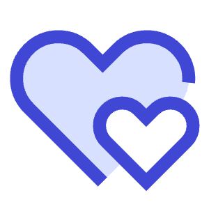 Double Heart Icon from Sharp Duo - Free Set