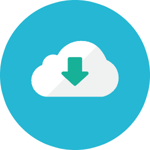 Download Cloud Icon from Kameleon Colors - Free Set