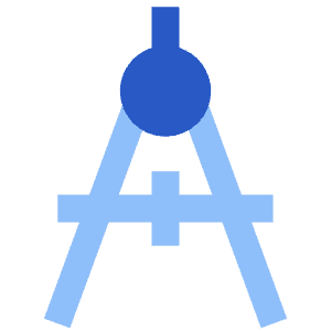 Drawing Compass Icon from Sharp Flat - Free Set