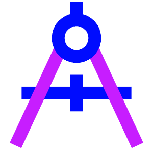 Drawing Compass Icon from Sharp Neon - Free Set