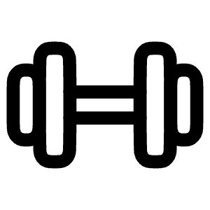 Dumbell Icon from Plump Line - Free Set