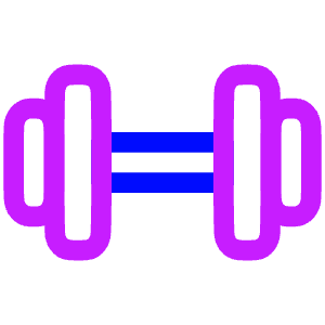 Dumbell Icon from Plump Neon - Free Set