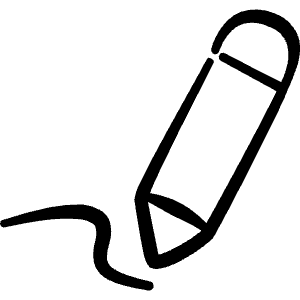 Edit Pencil Icon from Freehand Line - Free Set