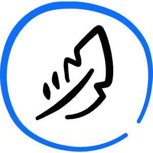 Edit Quill Feather 1 Icon from Freehand Duotone - Free Set