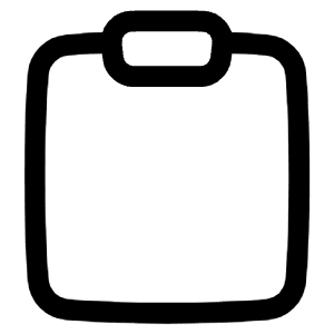 Empty Clipboard Icon from Plump Line - Free Set