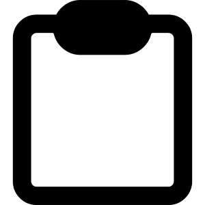 Empty Clipboard Icon from Core Remix - Free Set