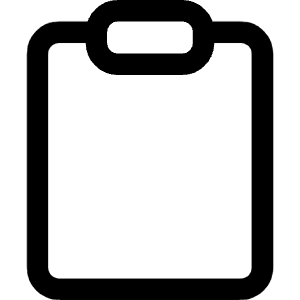 Empty Clipboard Icon from Core Line - Free Set