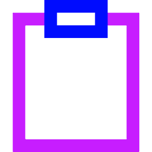 Empty Clipboard Icon from Sharp Neon - Free Set
