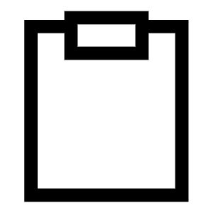 Empty Clipboard Icon from Sharp Line - Free Set