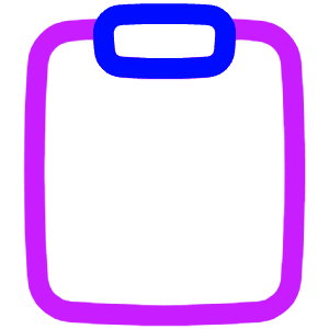 Empty Clipboard Icon from Plump Neon - Free Set