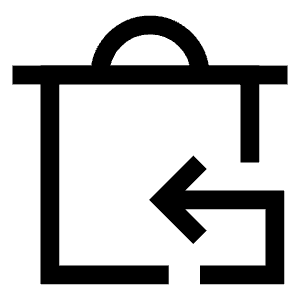 Empty Recycle Bin 1 Icon from Sharp Line - Free Set