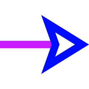 End Point Arrow Icon from Sharp Neon - Free Set