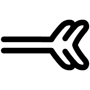 End Point Branches Icon from Plump Line - Free Set