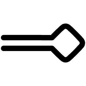 End Point Diamond Icon from Plump Line - Free Set