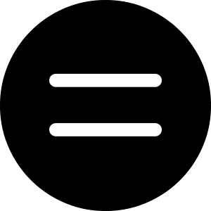 Equal Math Symbol Circle Icon from Ultimate Bold - Free Set