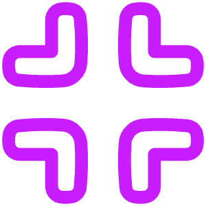 Exit Full Screen Icon from Plump Neon - Free Set