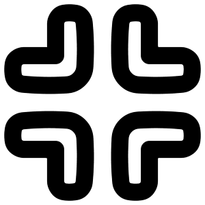 Exit Full Screen Icon from Plump Remix - Free Set