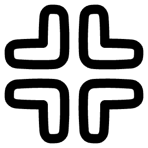 Exit Full Screen Icon from Plump Line - Free Set