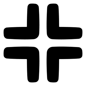 Exit Full Screen Icon from Plump Solid - Free Set