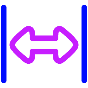 Expand Horizontal 2 Icon from Plump Neon - Free Set