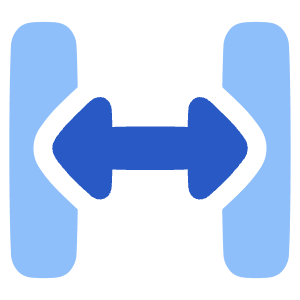 Expand Horizontal 2 Icon from Plump Flat - Free Set
