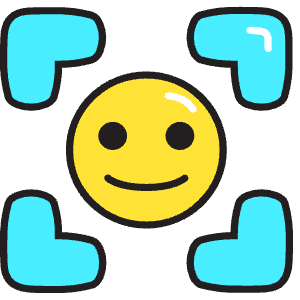 Face Id 1 Icon from Stickies Colors - Free Set