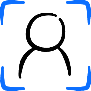 Face Id Male 1 Icon from Freehand Duotone - Free Set