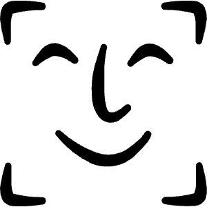 Face Id Square Icon from Freehand Line - Free Set