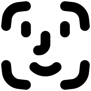 Face Scan 1 Icon from Flex Solid - Free Set