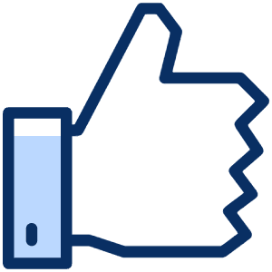 Facebook Like Icon from Cyber Duotone - Free Set