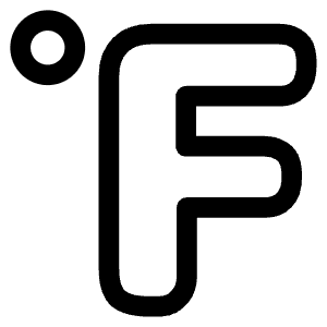 Fahrenheit Icon from Plump Line - Free Set