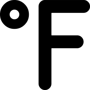 Fahrenheit Icon from Core Solid - Free Set