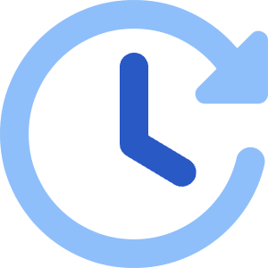 Fastforward Clock Icon from Core Flat - Free Set