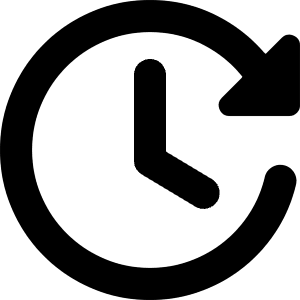 Fastforward Clock Icon from Core Solid - Free Set