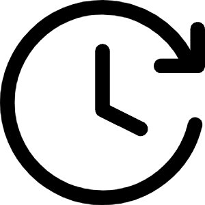 Fastforward Clock Icon from Core Line - Free Set