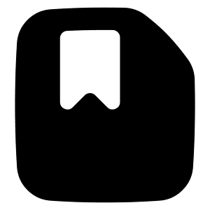 File Bookmark Icon from Flex Solid - Free Set