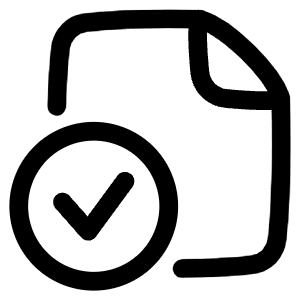 File Check Alternate Icon from Plump Line - Free Set