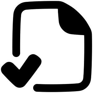 File Check Alternate Icon from Plump Remix - Free Set