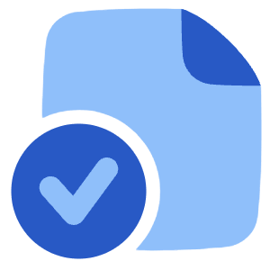 File Check Alternate Icon from Plump Flat - Free Set