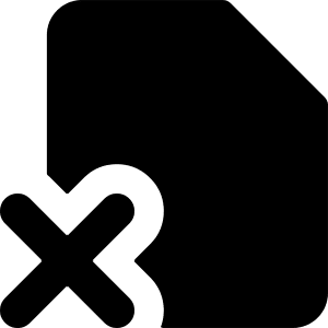 File Delete Alternate Icon from Core Solid - Free Set