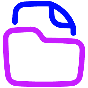 File Folder Icon from Plump Neon - Free Set