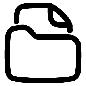 File Folder Icon from Plump Line - Free Set