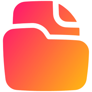 File Folder Icon from Plump Gradient - Free Set