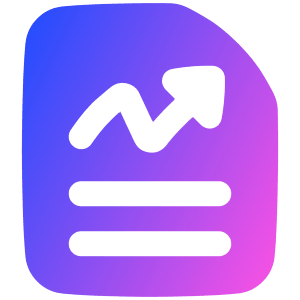 File Report Icon from Plump Gradient - Free Set